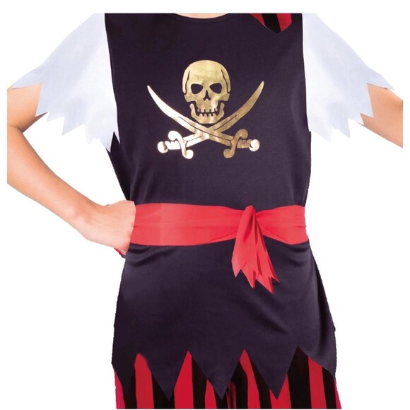 Kids Pirate Costume Child Boy's Size 6/7 Halloween Outfit 100% Polyester - Picture 4 of 6
